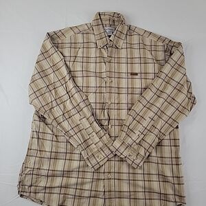 Mens Carhartt Plaid Button-Up Shirt